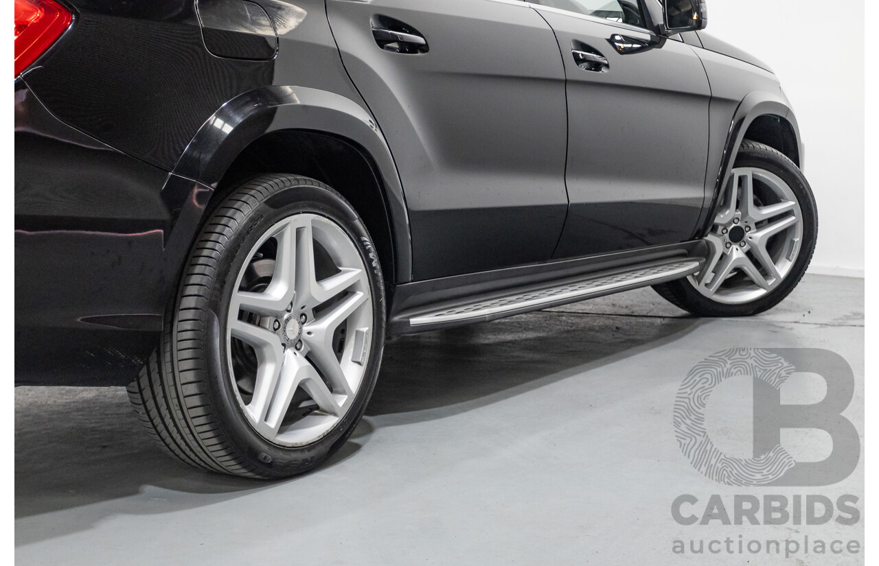 5/2015 Mercedes-Benz GL350 BlueTEC AMG Line (AWD) X166 MY14 4d Wagon Obsidian Black Metallic Turbo Diesel V6 3.0L -7 Seater