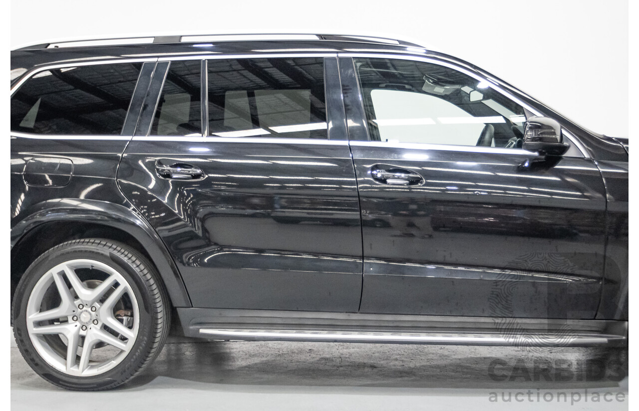 5/2015 Mercedes-Benz GL350 BlueTEC AMG Line (AWD) X166 MY14 4d Wagon Obsidian Black Metallic Turbo Diesel V6 3.0L -7 Seater