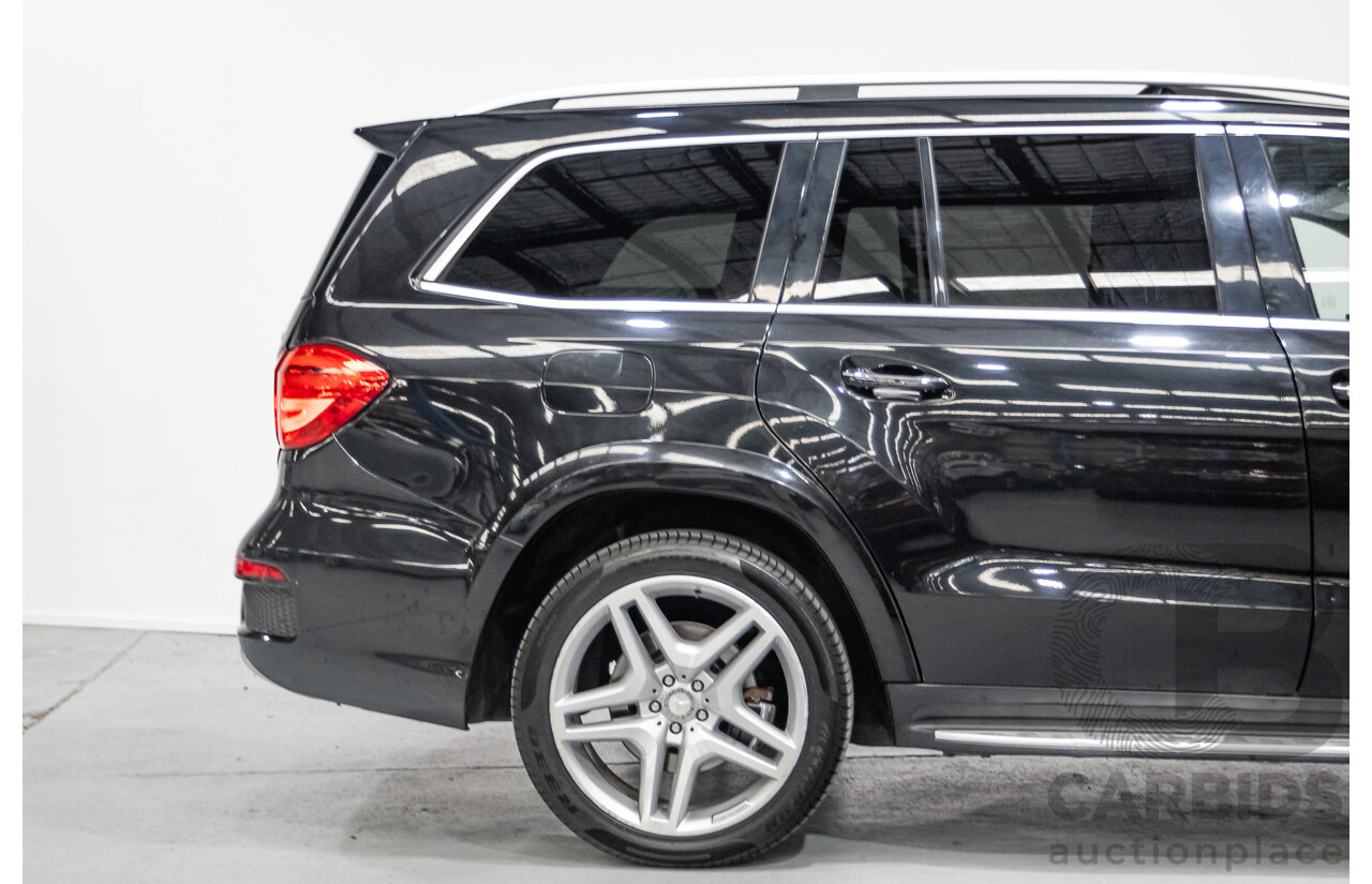 5/2015 Mercedes-Benz GL350 BlueTEC AMG Line (AWD) X166 MY14 4d Wagon Obsidian Black Metallic Turbo Diesel V6 3.0L -7 Seater