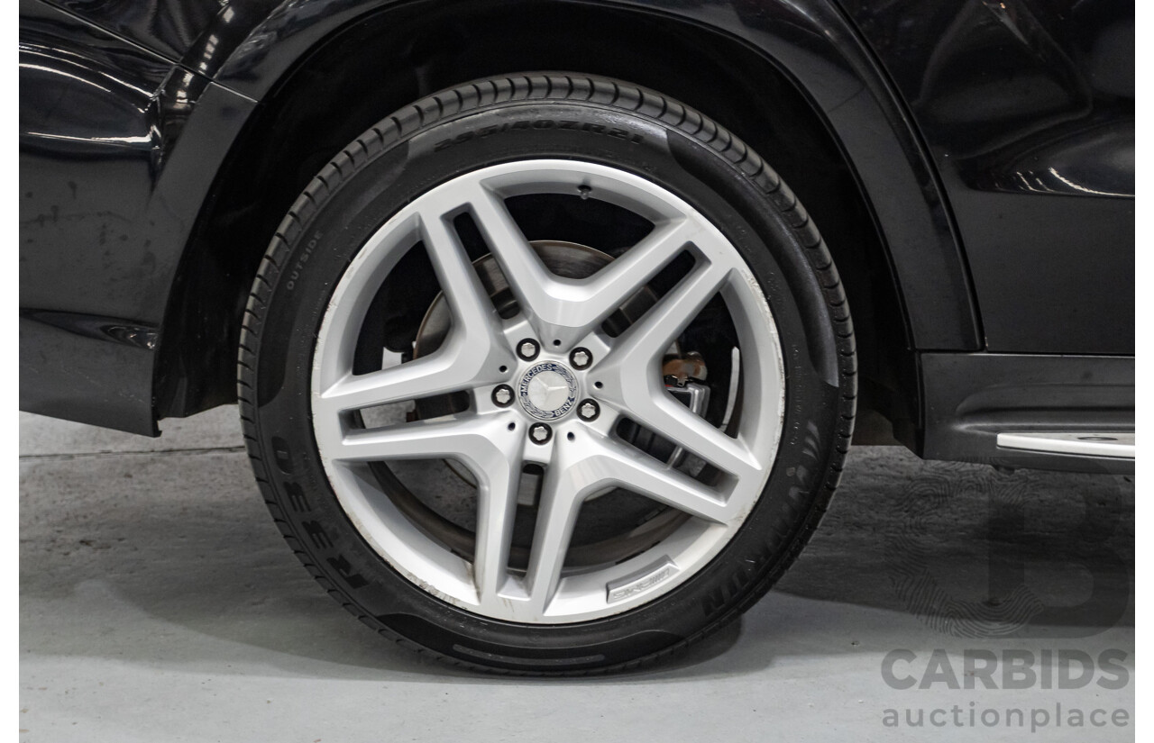 5/2015 Mercedes-Benz GL350 BlueTEC AMG Line (AWD) X166 MY14 4d Wagon Obsidian Black Metallic Turbo Diesel V6 3.0L -7 Seater