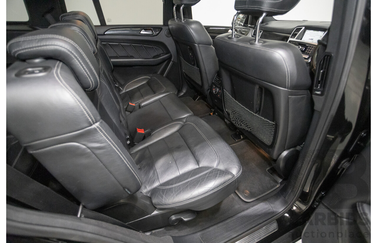 5/2015 Mercedes-Benz GL350 BlueTEC AMG Line (AWD) X166 MY14 4d Wagon Obsidian Black Metallic Turbo Diesel V6 3.0L -7 Seater