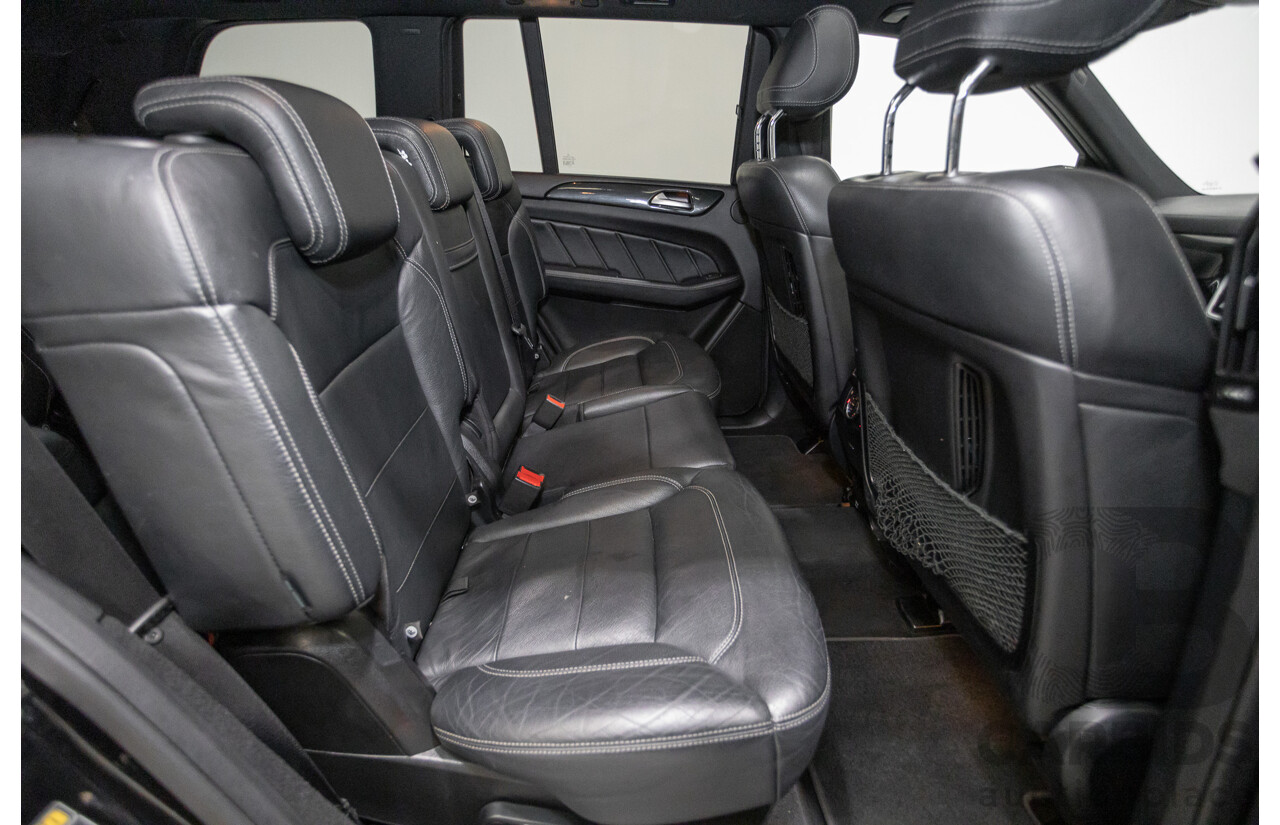 5/2015 Mercedes-Benz GL350 BlueTEC AMG Line (AWD) X166 MY14 4d Wagon Obsidian Black Metallic Turbo Diesel V6 3.0L -7 Seater