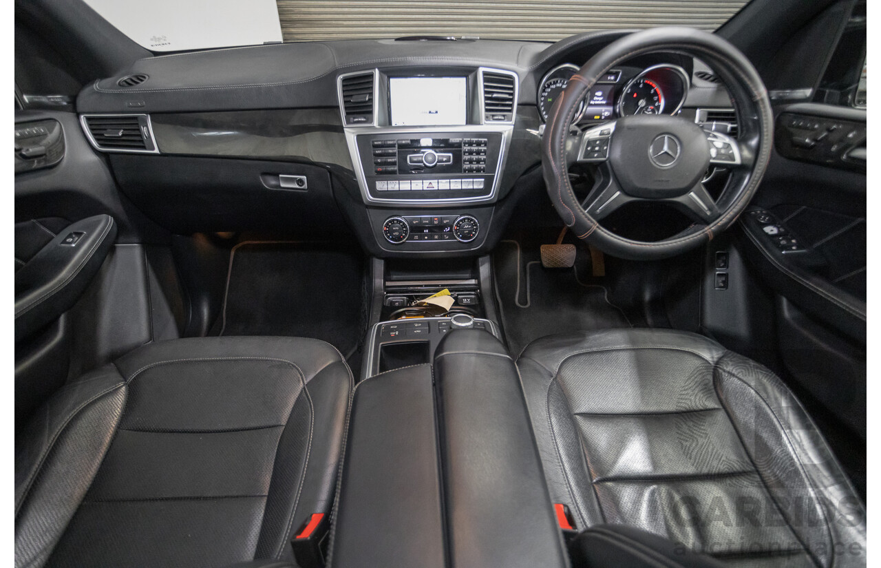 5/2015 Mercedes-Benz GL350 BlueTEC AMG Line (AWD) X166 MY14 4d Wagon Obsidian Black Metallic Turbo Diesel V6 3.0L -7 Seater