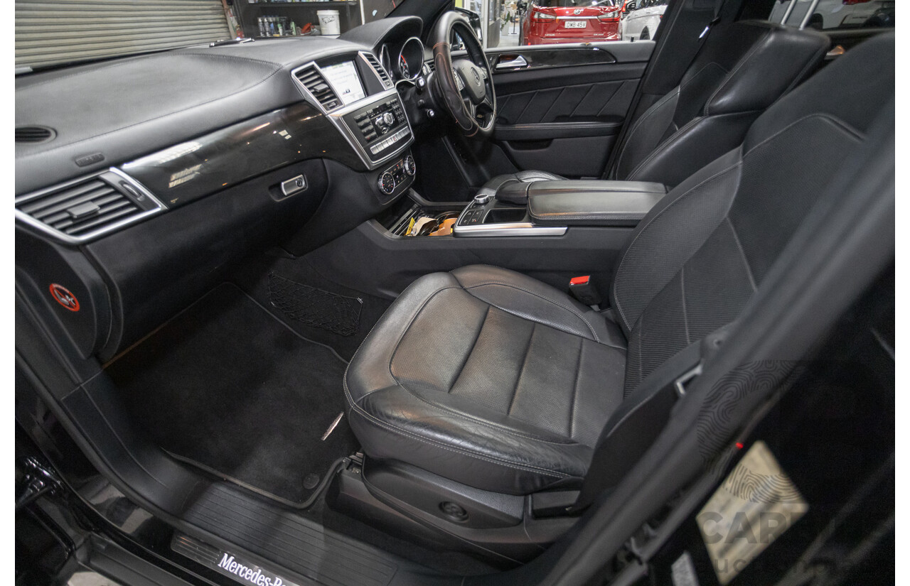 5/2015 Mercedes-Benz GL350 BlueTEC AMG Line (AWD) X166 MY14 4d Wagon Obsidian Black Metallic Turbo Diesel V6 3.0L -7 Seater