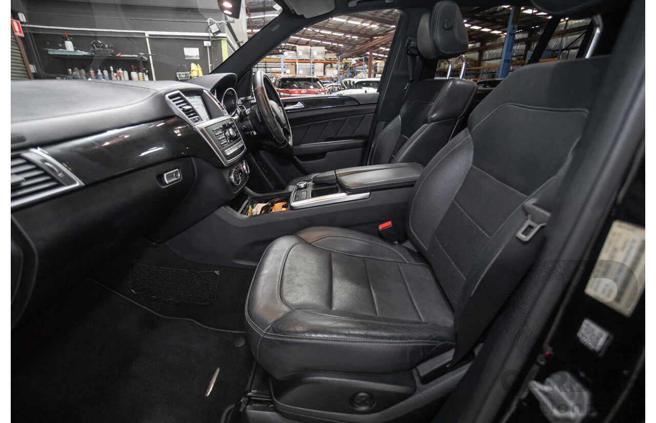 5/2015 Mercedes-Benz GL350 BlueTEC AMG Line (AWD) X166 MY14 4d Wagon Obsidian Black Metallic Turbo Diesel V6 3.0L -7 Seater