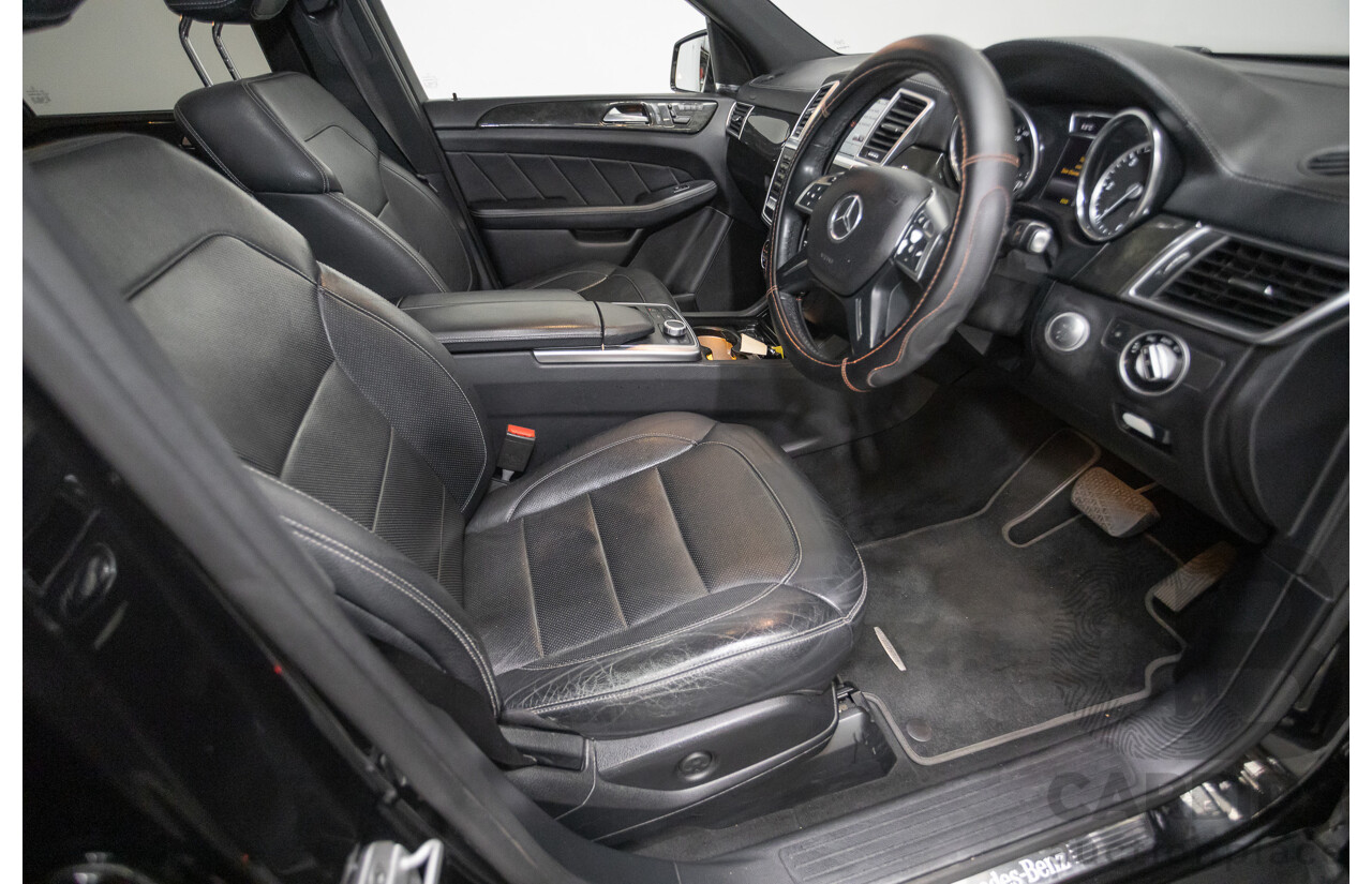 5/2015 Mercedes-Benz GL350 BlueTEC AMG Line (AWD) X166 MY14 4d Wagon Obsidian Black Metallic Turbo Diesel V6 3.0L -7 Seater