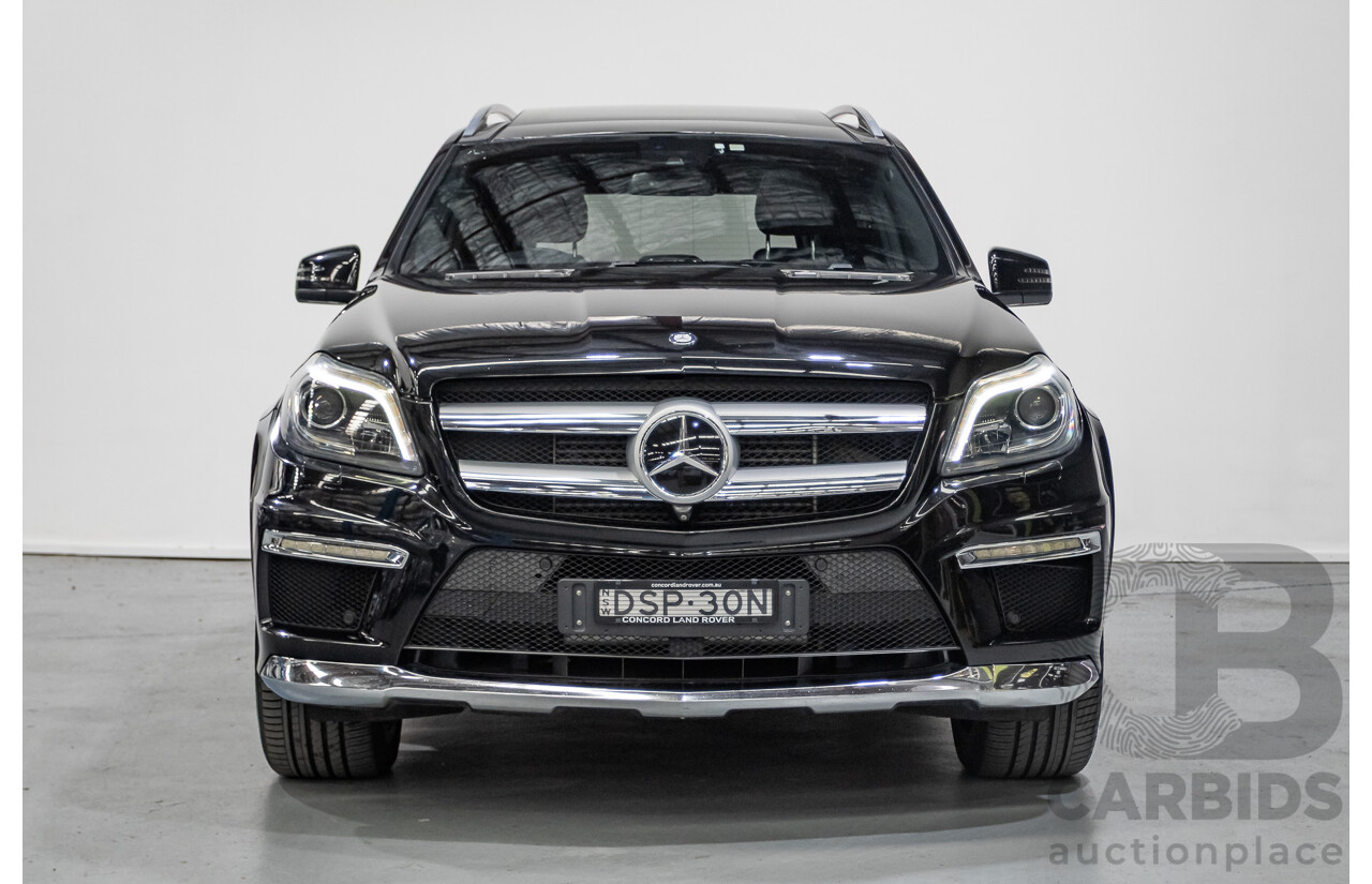 5/2015 Mercedes-Benz GL350 BlueTEC AMG Line (AWD) X166 MY14 4d Wagon Obsidian Black Metallic Turbo Diesel V6 3.0L -7 Seater