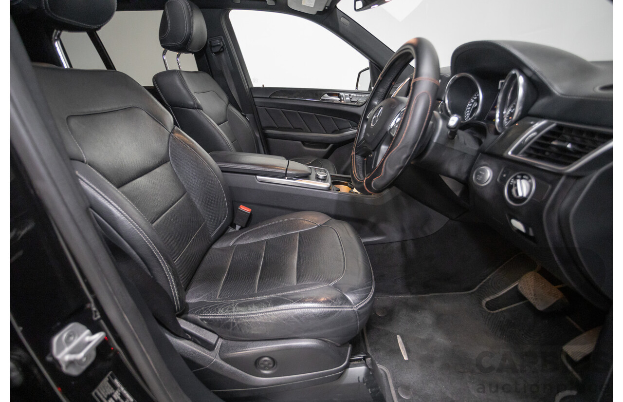 5/2015 Mercedes-Benz GL350 BlueTEC AMG Line (AWD) X166 MY14 4d Wagon Obsidian Black Metallic Turbo Diesel V6 3.0L -7 Seater