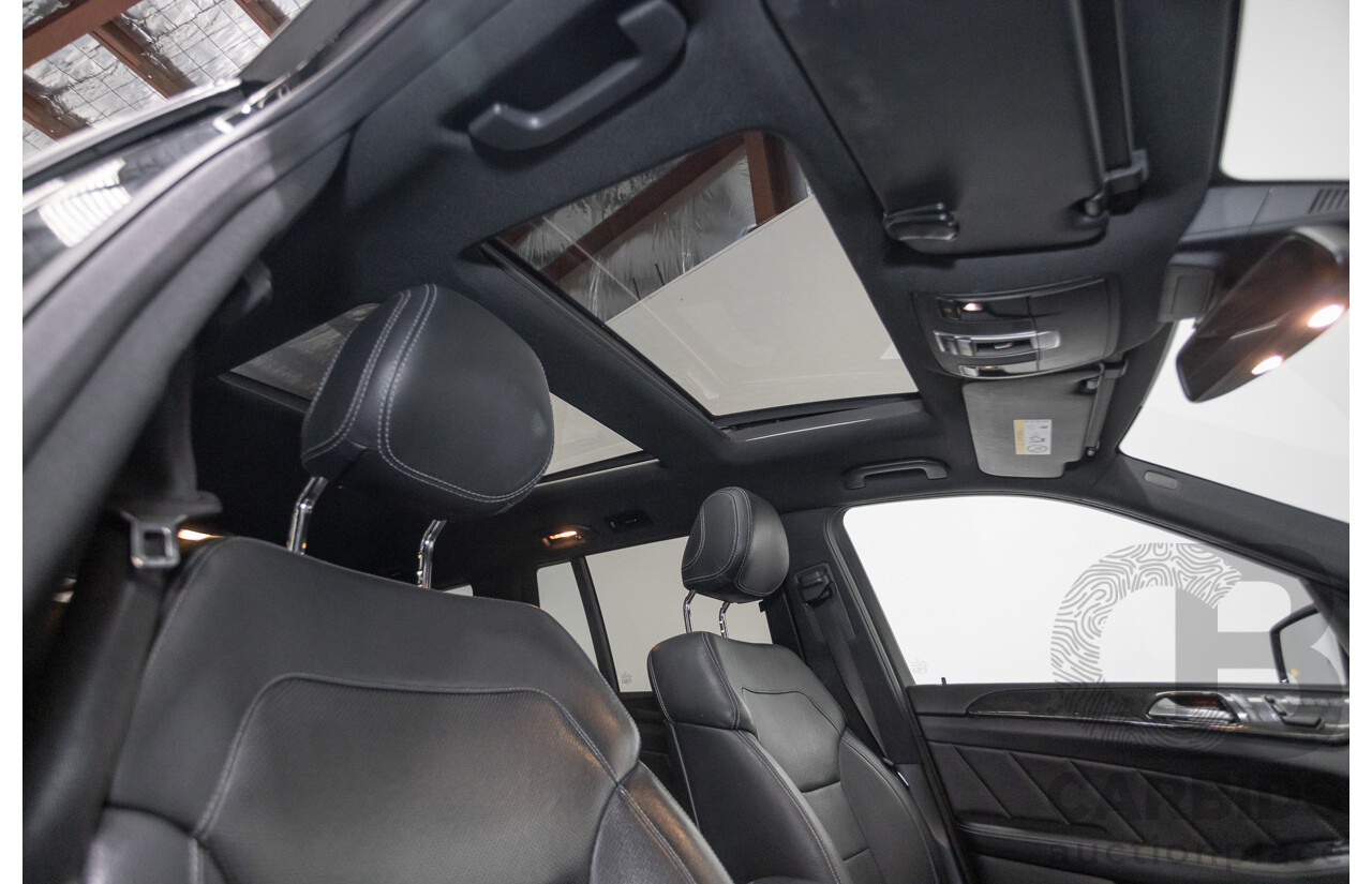 5/2015 Mercedes-Benz GL350 BlueTEC AMG Line (AWD) X166 MY14 4d Wagon Obsidian Black Metallic Turbo Diesel V6 3.0L -7 Seater
