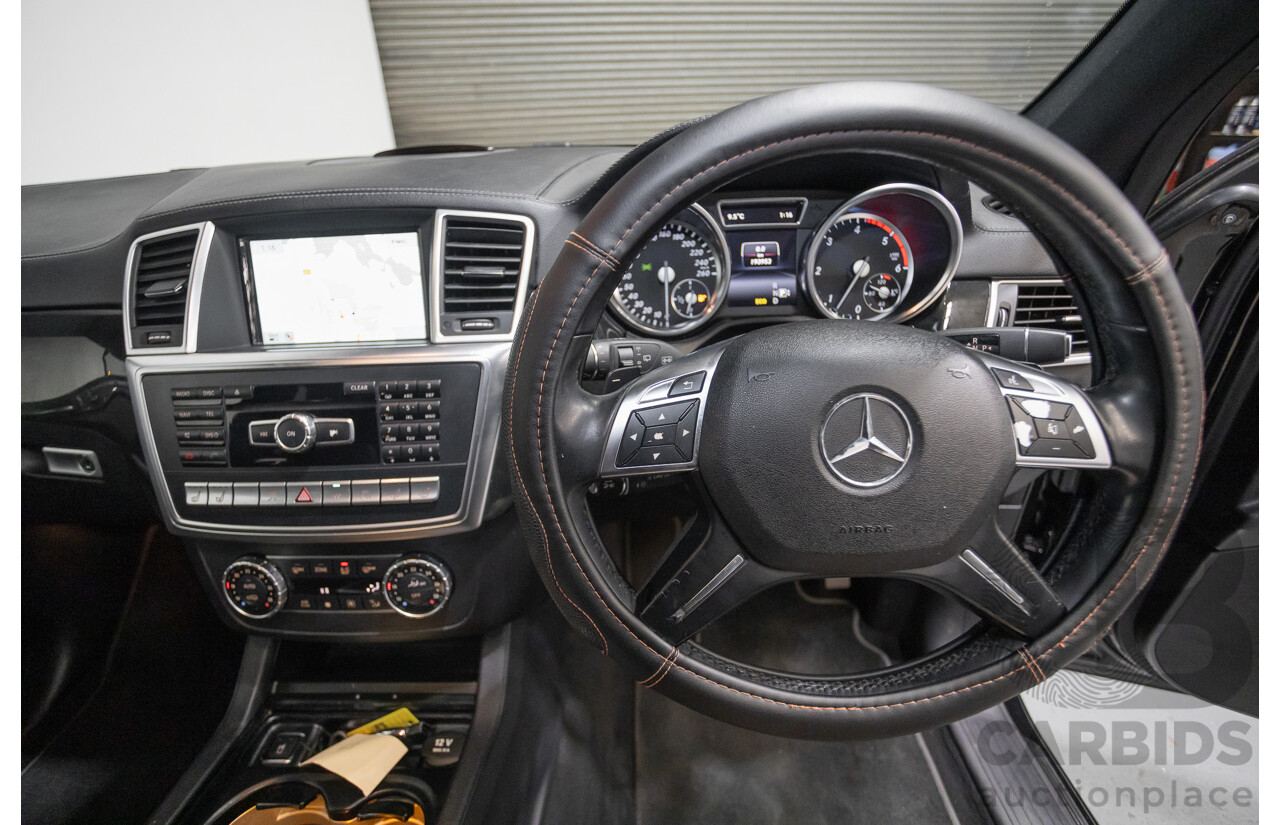 5/2015 Mercedes-Benz GL350 BlueTEC AMG Line (AWD) X166 MY14 4d Wagon Obsidian Black Metallic Turbo Diesel V6 3.0L -7 Seater