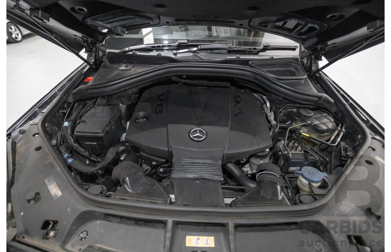 5/2015 Mercedes-Benz GL350 BlueTEC AMG Line (AWD) X166 MY14 4d Wagon Obsidian Black Metallic Turbo Diesel V6 3.0L -7 Seater
