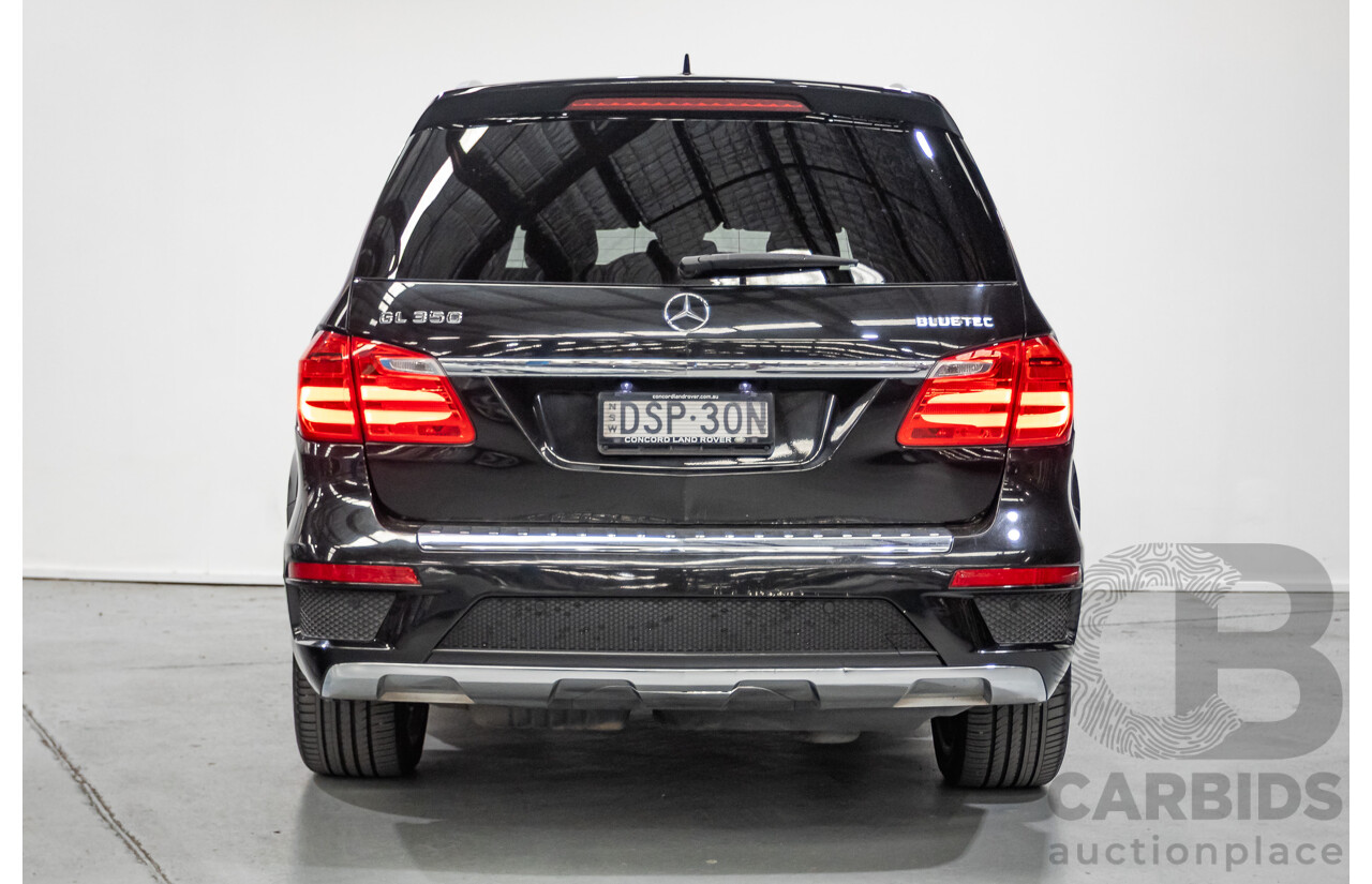 5/2015 Mercedes-Benz GL350 BlueTEC AMG Line (AWD) X166 MY14 4d Wagon Obsidian Black Metallic Turbo Diesel V6 3.0L -7 Seater
