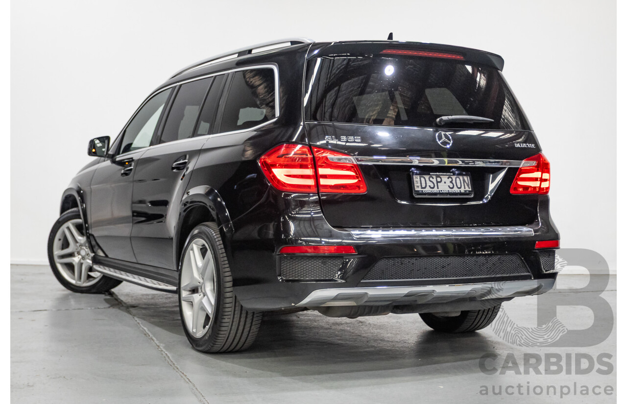 5/2015 Mercedes-Benz GL350 BlueTEC AMG Line (AWD) X166 MY14 4d Wagon Obsidian Black Metallic Turbo Diesel V6 3.0L -7 Seater