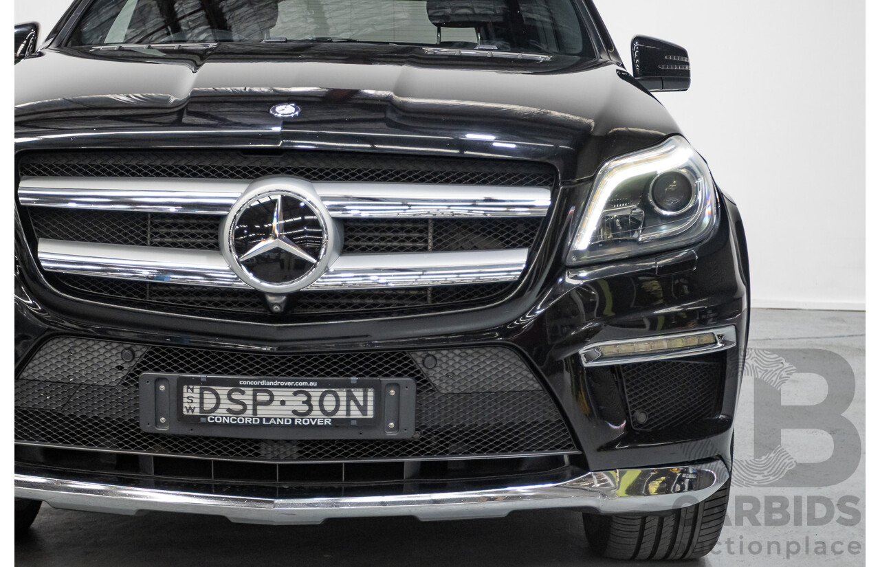 5/2015 Mercedes-Benz GL350 BlueTEC AMG Line (AWD) X166 MY14 4d Wagon Obsidian Black Metallic Turbo Diesel V6 3.0L -7 Seater
