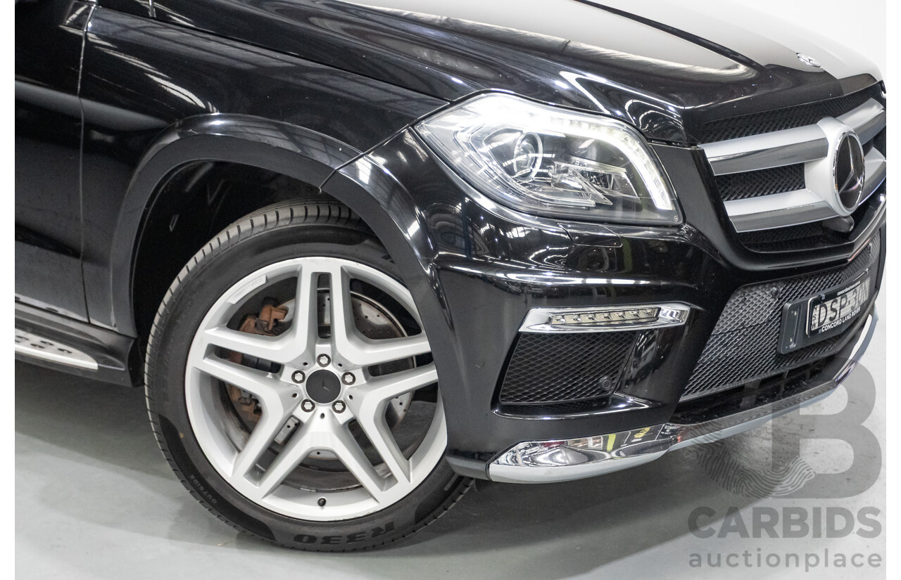 5/2015 Mercedes-Benz GL350 BlueTEC AMG Line (AWD) X166 MY14 4d Wagon Obsidian Black Metallic Turbo Diesel V6 3.0L -7 Seater