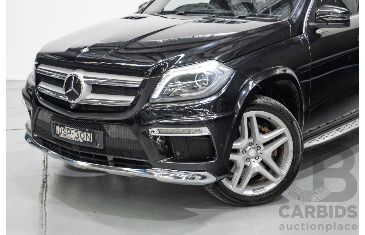 5/2015 Mercedes-Benz GL350 BlueTEC AMG Line (AWD) X166 MY14 4d Wagon Obsidian Black Metallic Turbo Diesel V6 3.0L -7 Seater