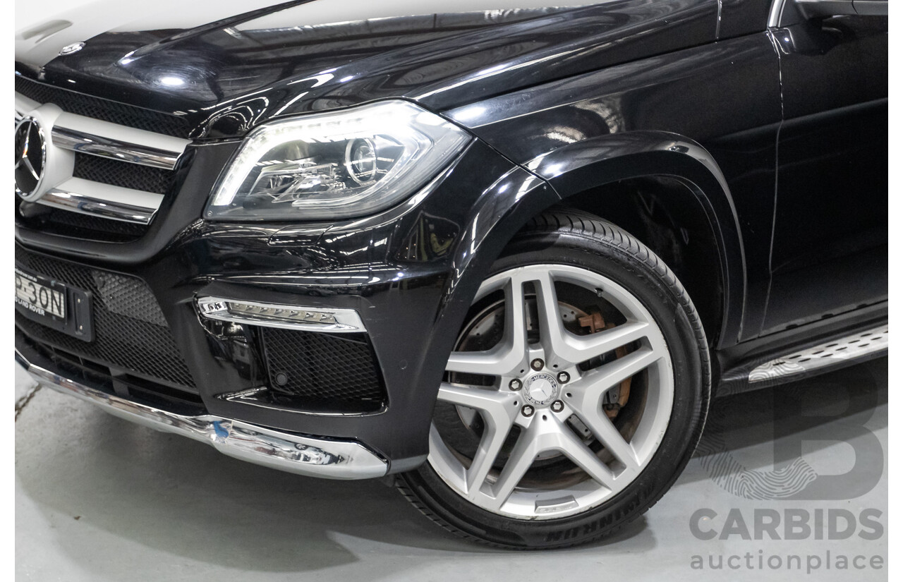 5/2015 Mercedes-Benz GL350 BlueTEC AMG Line (AWD) X166 MY14 4d Wagon Obsidian Black Metallic Turbo Diesel V6 3.0L -7 Seater
