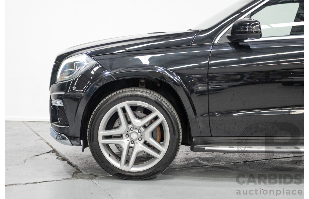 5/2015 Mercedes-Benz GL350 BlueTEC AMG Line (AWD) X166 MY14 4d Wagon Obsidian Black Metallic Turbo Diesel V6 3.0L -7 Seater