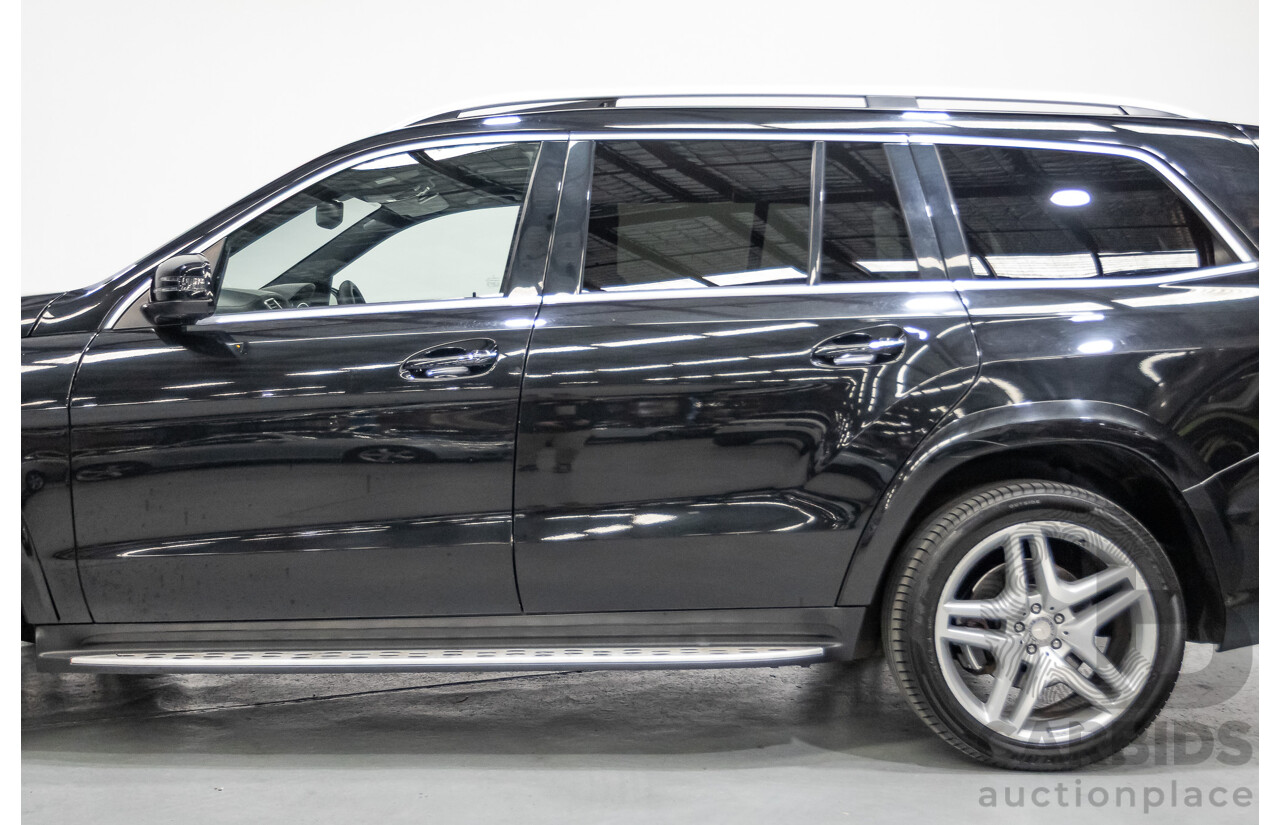 5/2015 Mercedes-Benz GL350 BlueTEC AMG Line (AWD) X166 MY14 4d Wagon Obsidian Black Metallic Turbo Diesel V6 3.0L -7 Seater