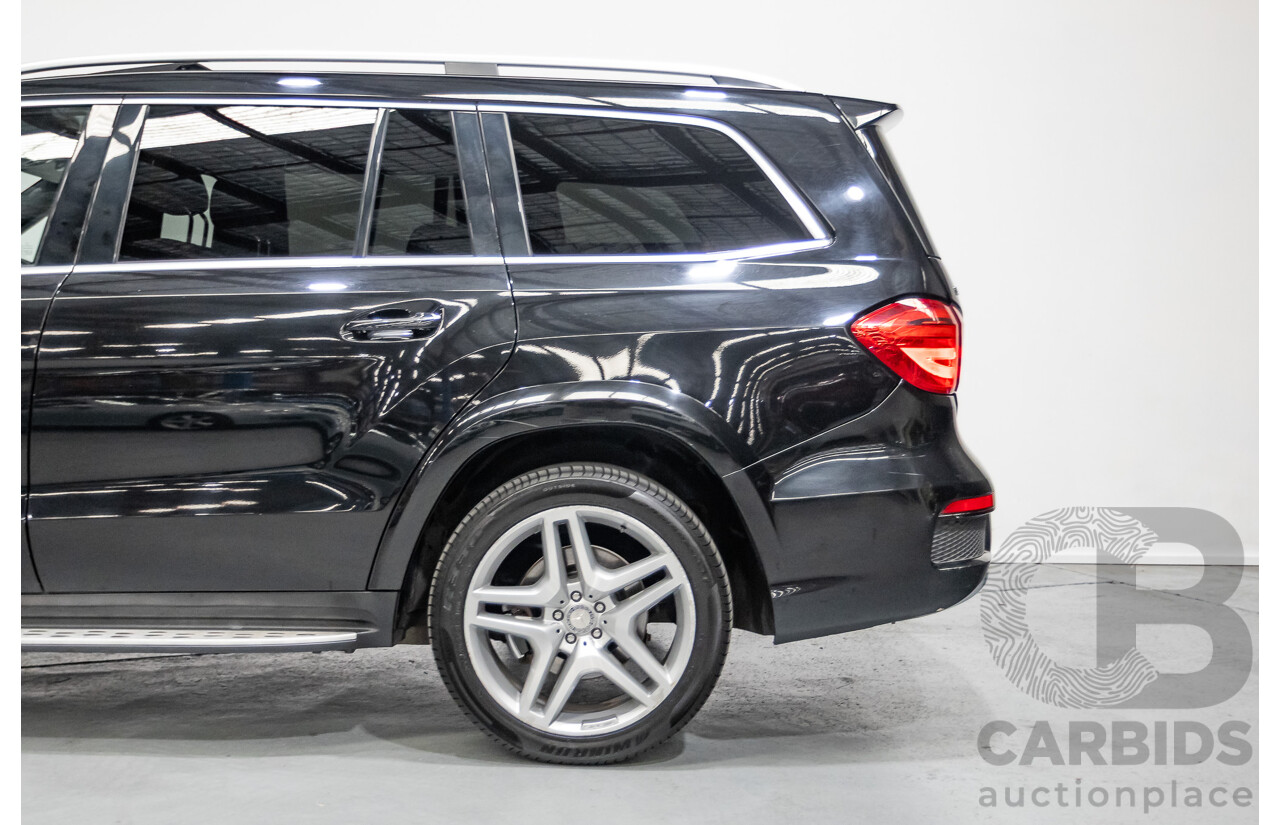 5/2015 Mercedes-Benz GL350 BlueTEC AMG Line (AWD) X166 MY14 4d Wagon Obsidian Black Metallic Turbo Diesel V6 3.0L -7 Seater