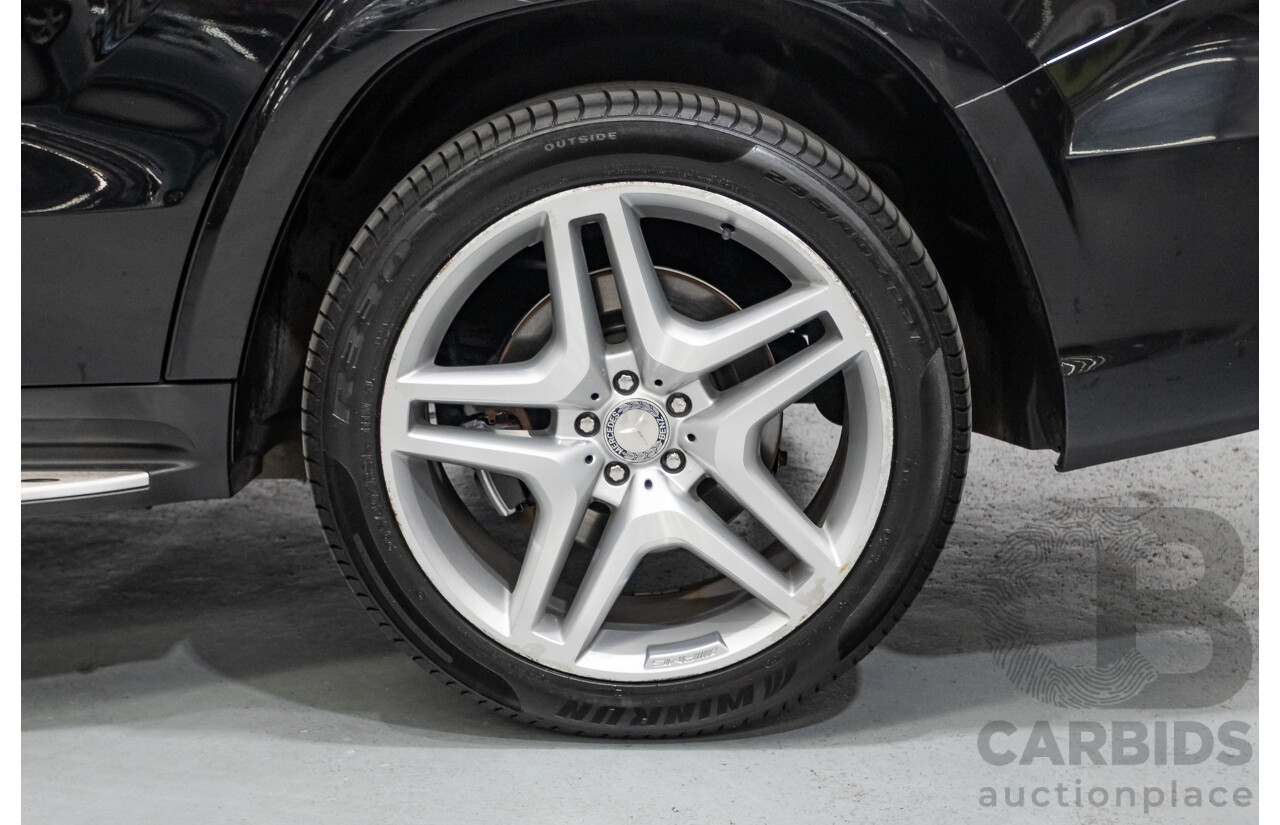 5/2015 Mercedes-Benz GL350 BlueTEC AMG Line (AWD) X166 MY14 4d Wagon Obsidian Black Metallic Turbo Diesel V6 3.0L -7 Seater