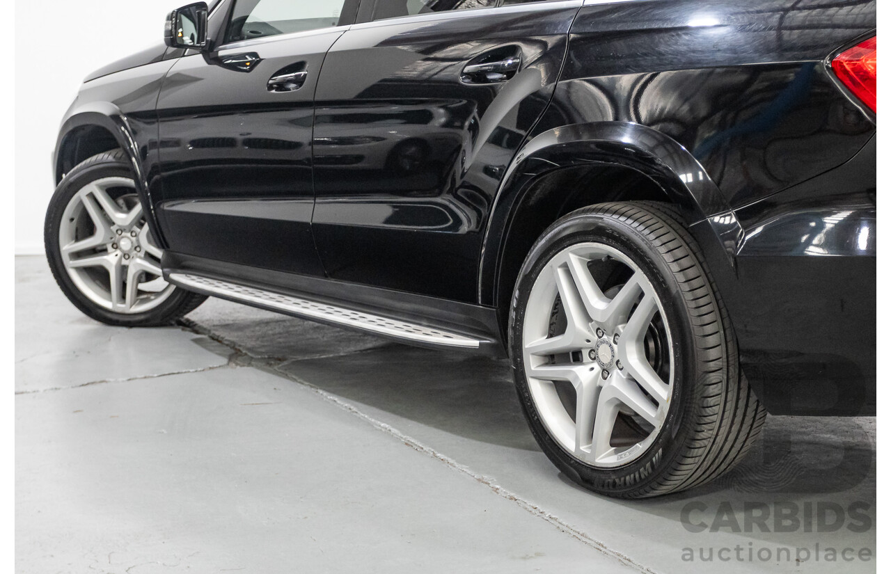 5/2015 Mercedes-Benz GL350 BlueTEC AMG Line (AWD) X166 MY14 4d Wagon Obsidian Black Metallic Turbo Diesel V6 3.0L -7 Seater