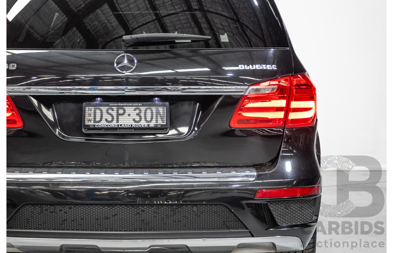 5/2015 Mercedes-Benz GL350 BlueTEC AMG Line (AWD) X166 MY14 4d Wagon Obsidian Black Metallic Turbo Diesel V6 3.0L -7 Seater