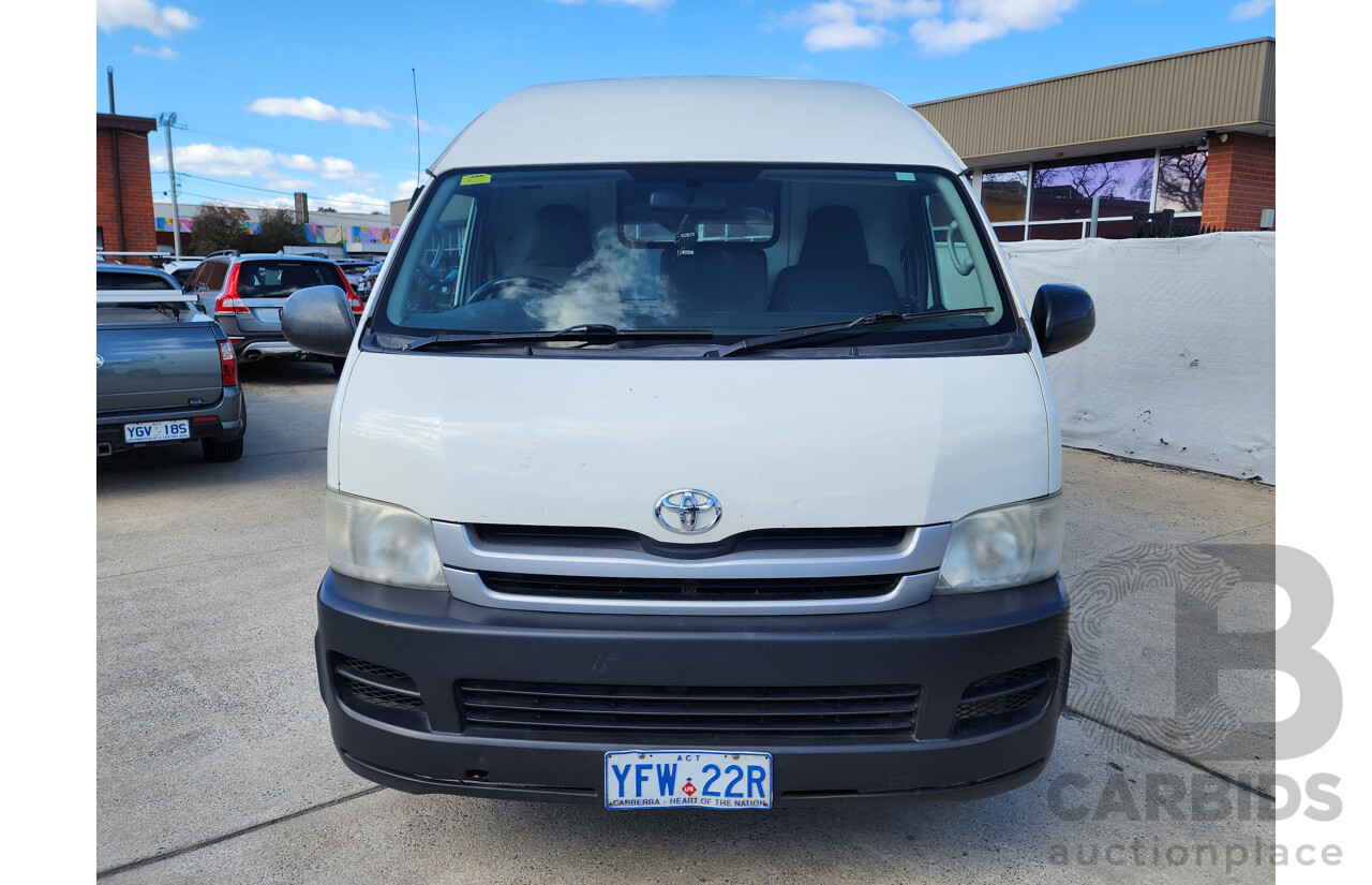 07/2009 Toyota Hiace SLWB TRH221R MY07 UPGRADE 4d Van White 2.7L
