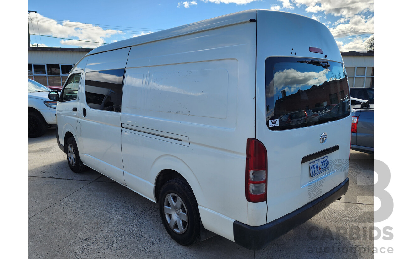 07/2009 Toyota Hiace SLWB TRH221R MY07 UPGRADE 4d Van White 2.7L
