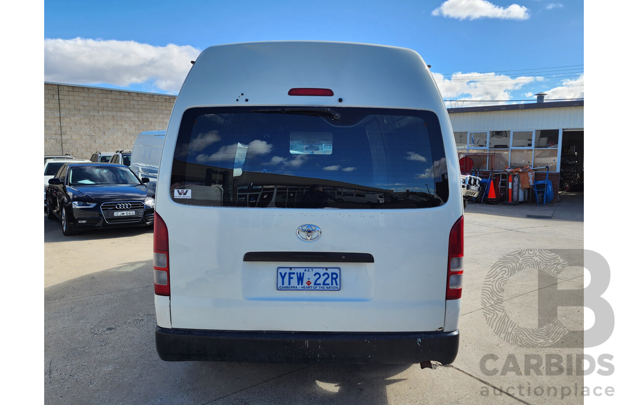 07/2009 Toyota Hiace SLWB TRH221R MY07 UPGRADE 4d Van White 2.7L