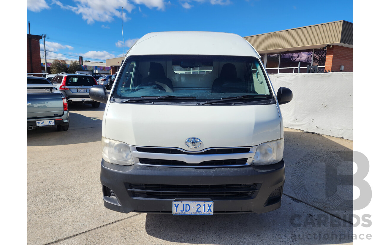 06/2012 Toyota Hiace SLWB KDH221R MY12 UPGRADE 4d Van White 3.0L