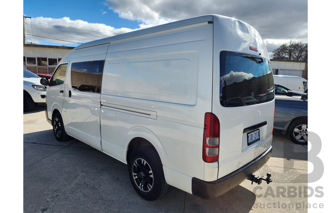 06/2012 Toyota Hiace SLWB KDH221R MY12 UPGRADE 4d Van White 3.0L
