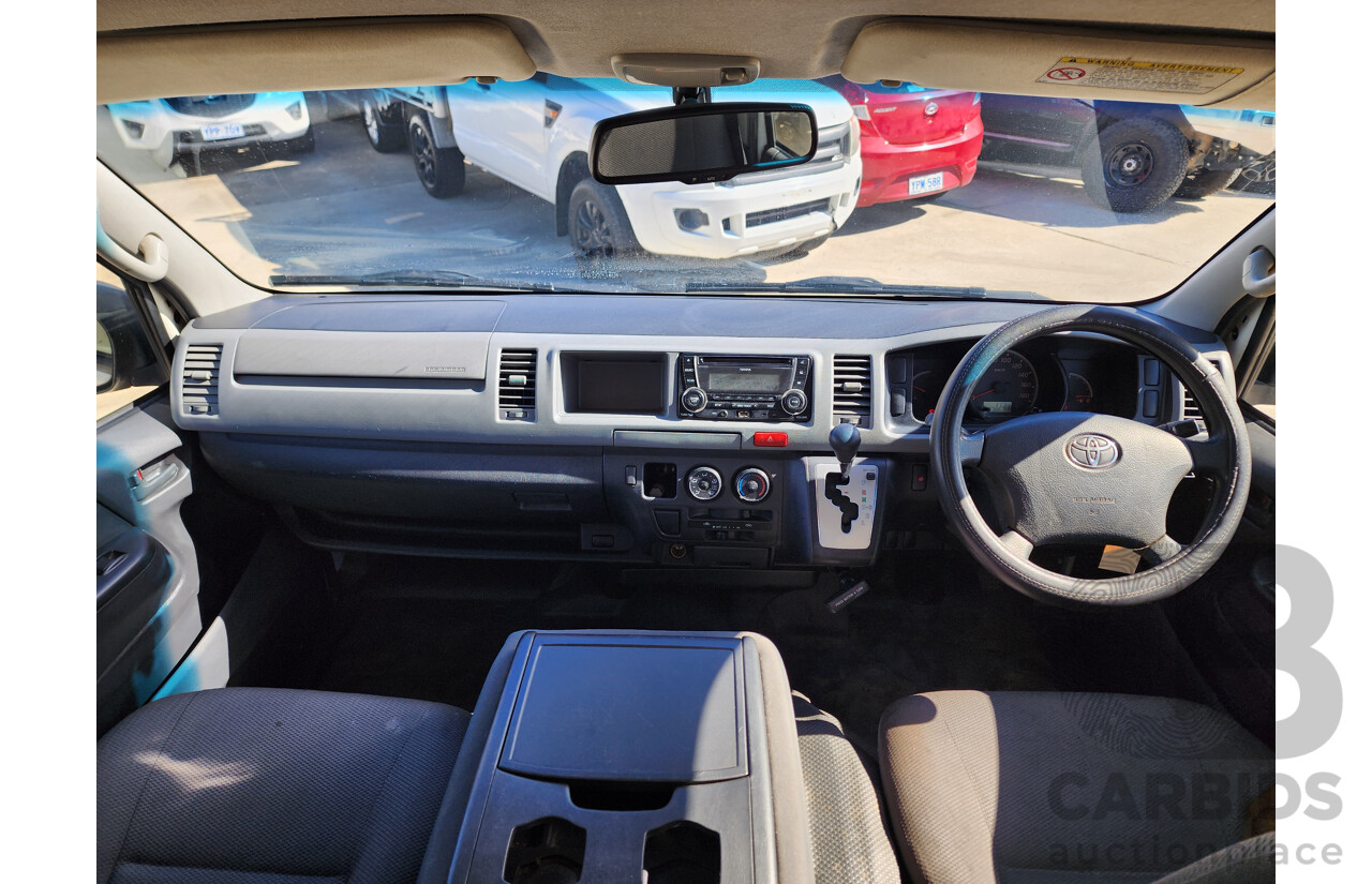 06/2012 Toyota Hiace SLWB KDH221R MY12 UPGRADE 4d Van White 3.0L