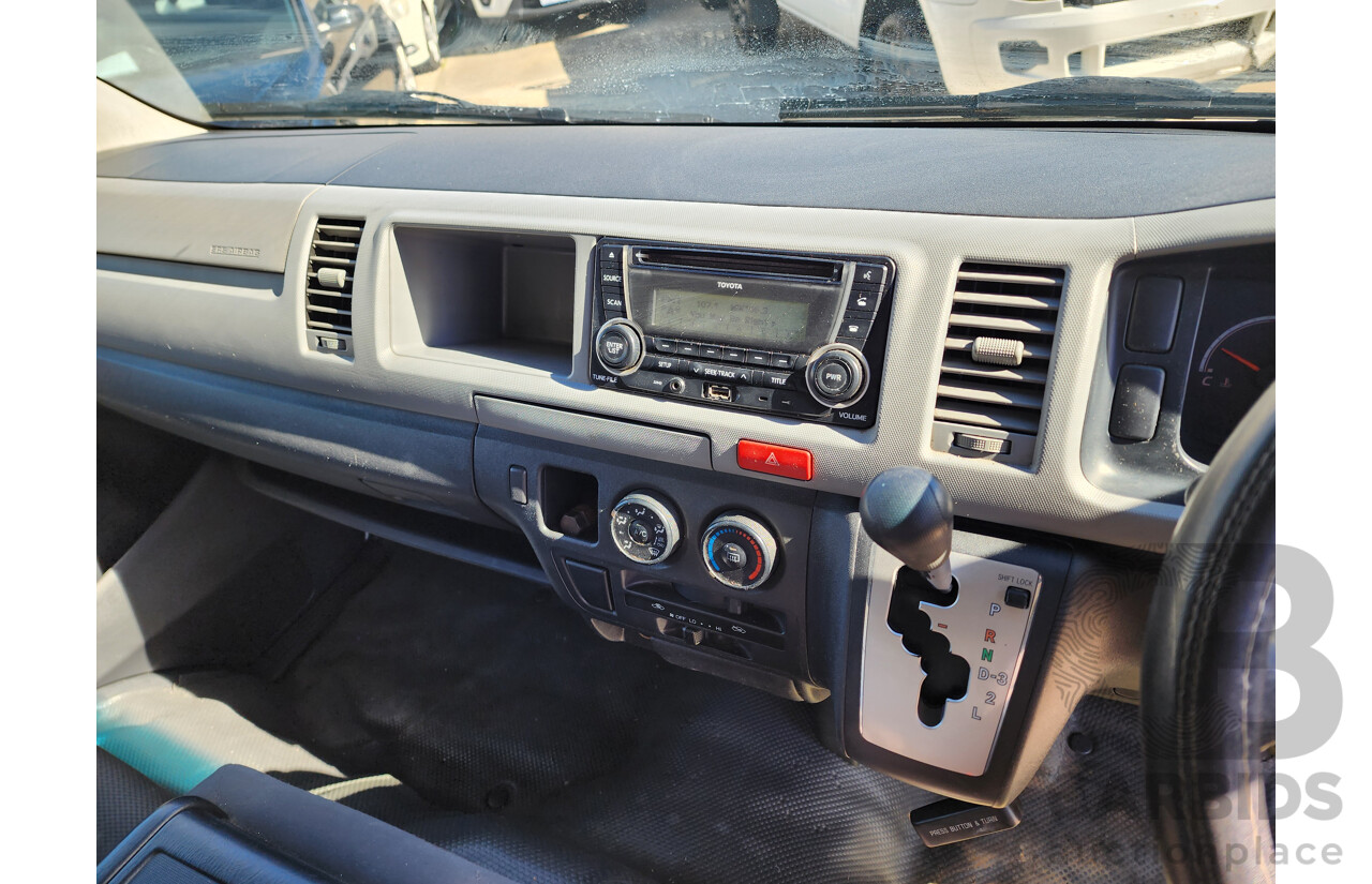 06/2012 Toyota Hiace SLWB KDH221R MY12 UPGRADE 4d Van White 3.0L