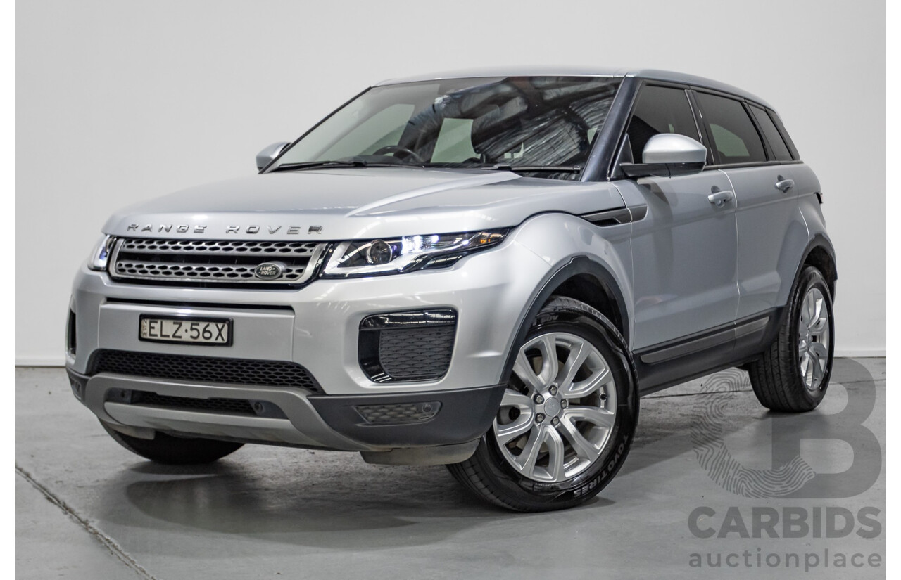 1/2018 Range Rover Evoque TD4 SE (AWD) LV MY18 5d Wagon Rhodium Silver Metallic Turbo Diesel 2.0L