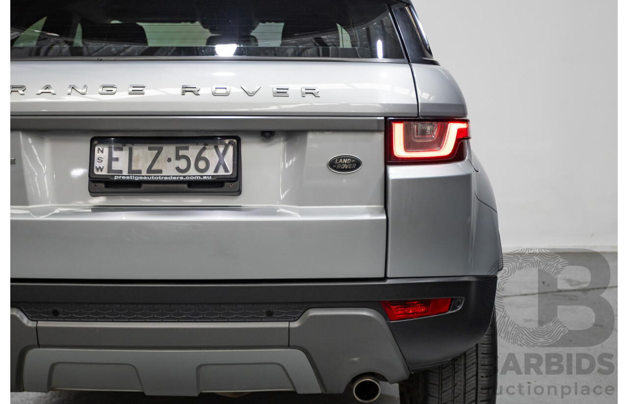 1/2018 Range Rover Evoque TD4 SE (AWD) LV MY18 5d Wagon Rhodium Silver Metallic Turbo Diesel 2.0L