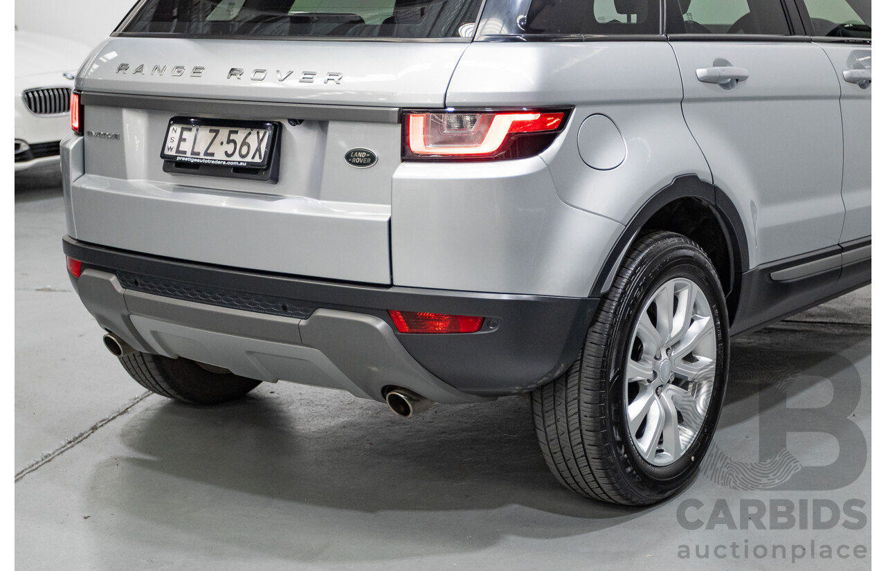 1/2018 Range Rover Evoque TD4 SE (AWD) LV MY18 5d Wagon Rhodium Silver Metallic Turbo Diesel 2.0L