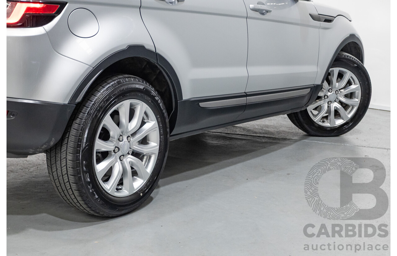 1/2018 Range Rover Evoque TD4 SE (AWD) LV MY18 5d Wagon Rhodium Silver Metallic Turbo Diesel 2.0L