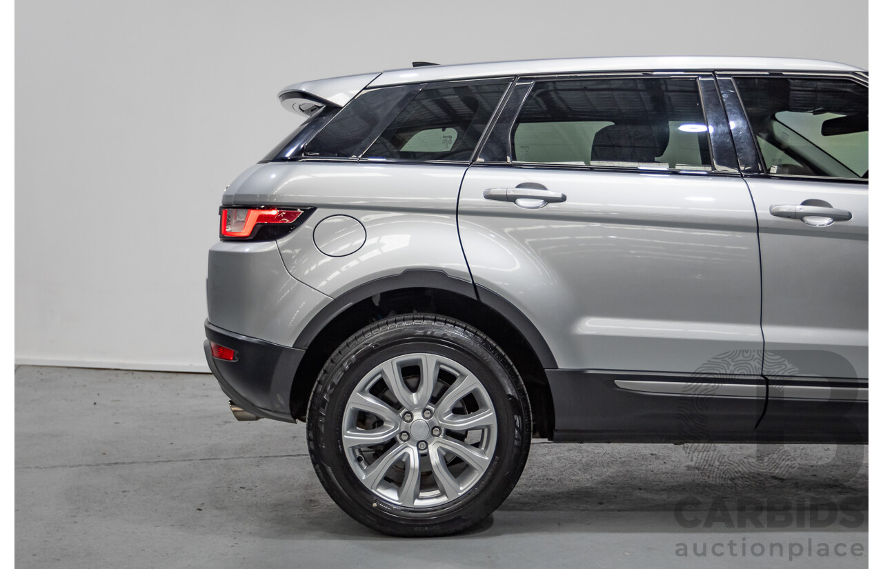1/2018 Range Rover Evoque TD4 SE (AWD) LV MY18 5d Wagon Rhodium Silver Metallic Turbo Diesel 2.0L