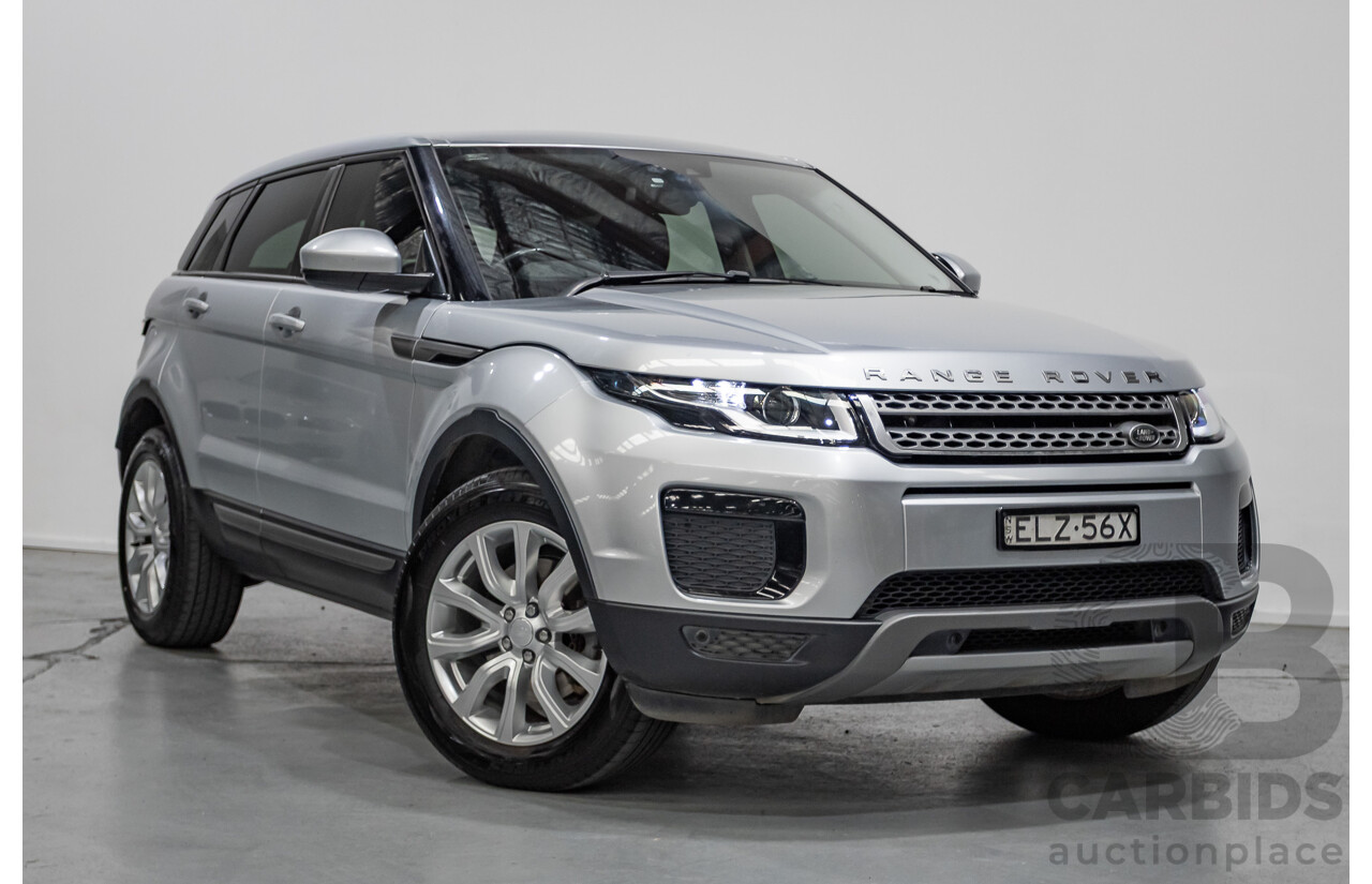 1/2018 Range Rover Evoque TD4 SE (AWD) LV MY18 5d Wagon Rhodium Silver Metallic Turbo Diesel 2.0L
