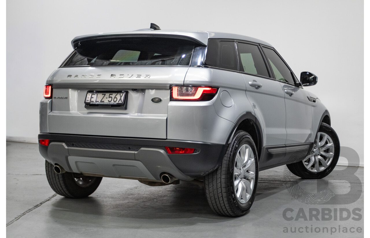 1/2018 Range Rover Evoque TD4 SE (AWD) LV MY18 5d Wagon Rhodium Silver Metallic Turbo Diesel 2.0L