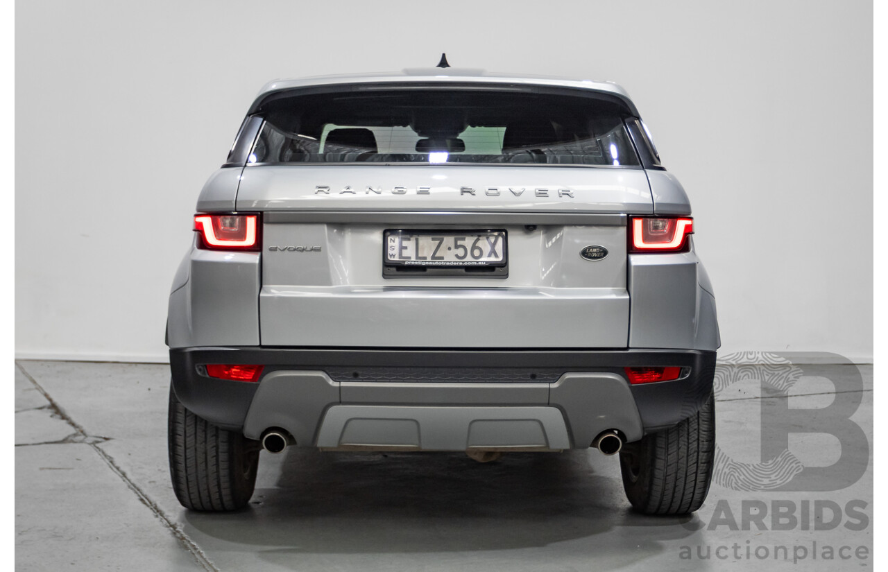 1/2018 Range Rover Evoque TD4 SE (AWD) LV MY18 5d Wagon Rhodium Silver Metallic Turbo Diesel 2.0L