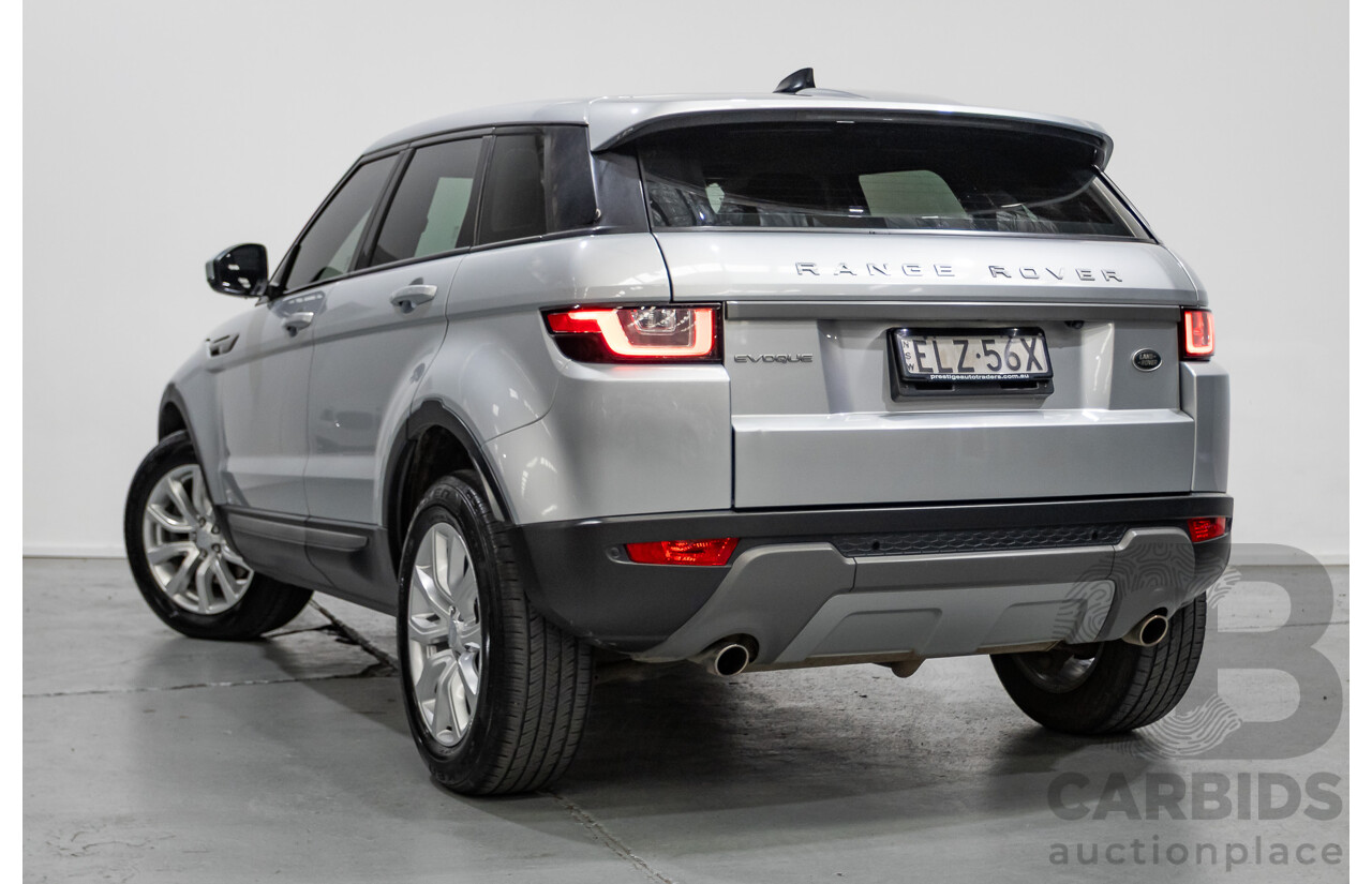 1/2018 Range Rover Evoque TD4 SE (AWD) LV MY18 5d Wagon Rhodium Silver Metallic Turbo Diesel 2.0L