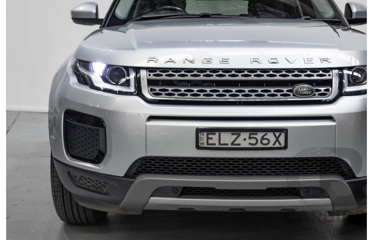 1/2018 Range Rover Evoque TD4 SE (AWD) LV MY18 5d Wagon Rhodium Silver Metallic Turbo Diesel 2.0L