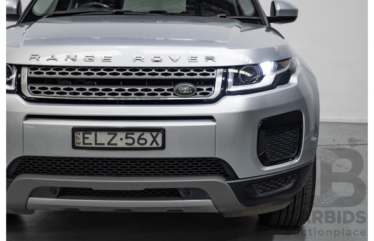 1/2018 Range Rover Evoque TD4 SE (AWD) LV MY18 5d Wagon Rhodium Silver Metallic Turbo Diesel 2.0L