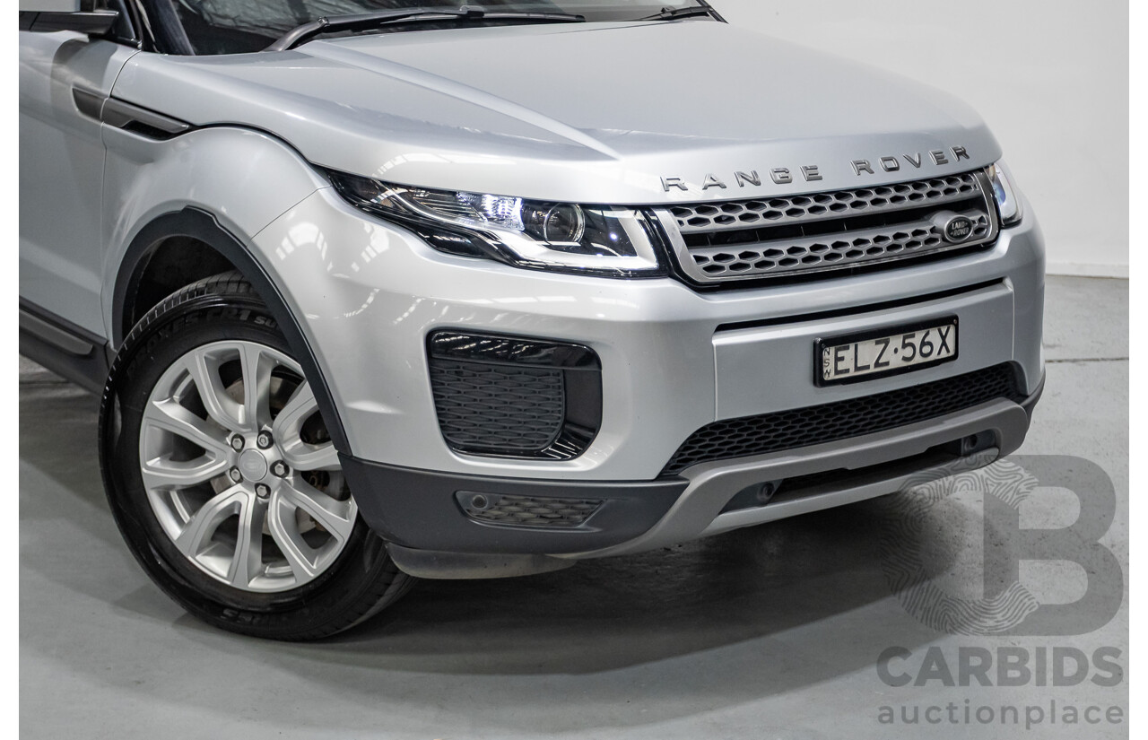 1/2018 Range Rover Evoque TD4 SE (AWD) LV MY18 5d Wagon Rhodium Silver Metallic Turbo Diesel 2.0L