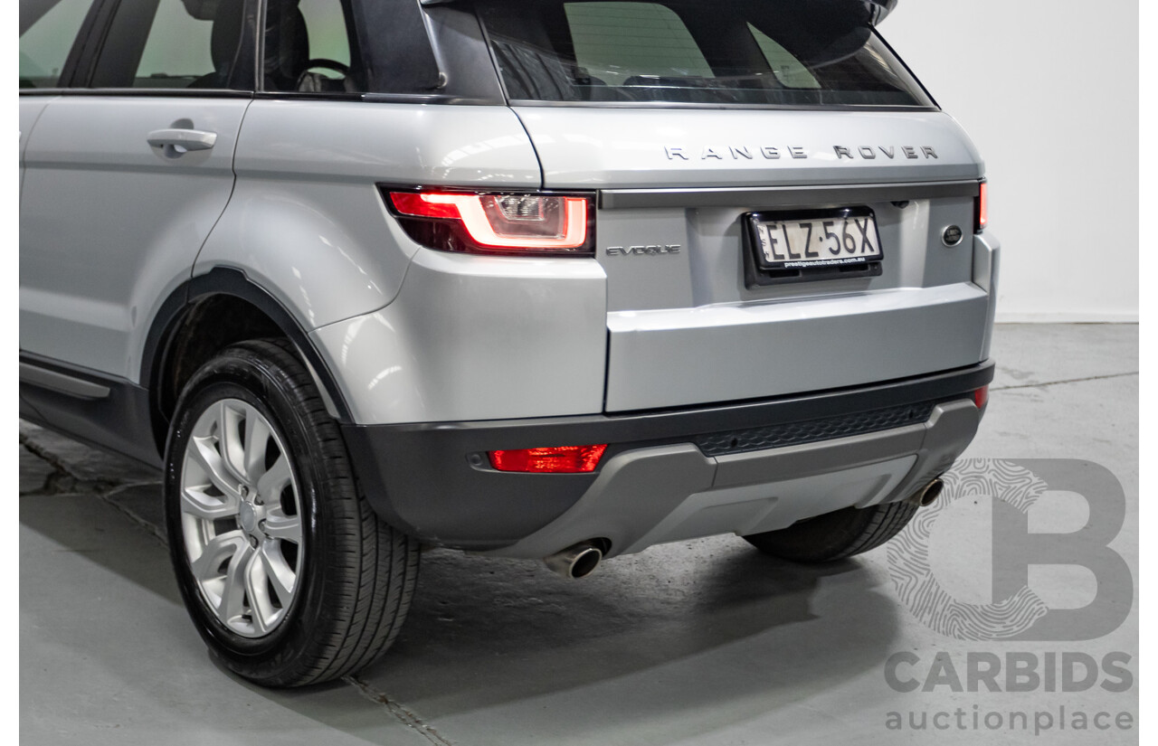 1/2018 Range Rover Evoque TD4 SE (AWD) LV MY18 5d Wagon Rhodium Silver Metallic Turbo Diesel 2.0L