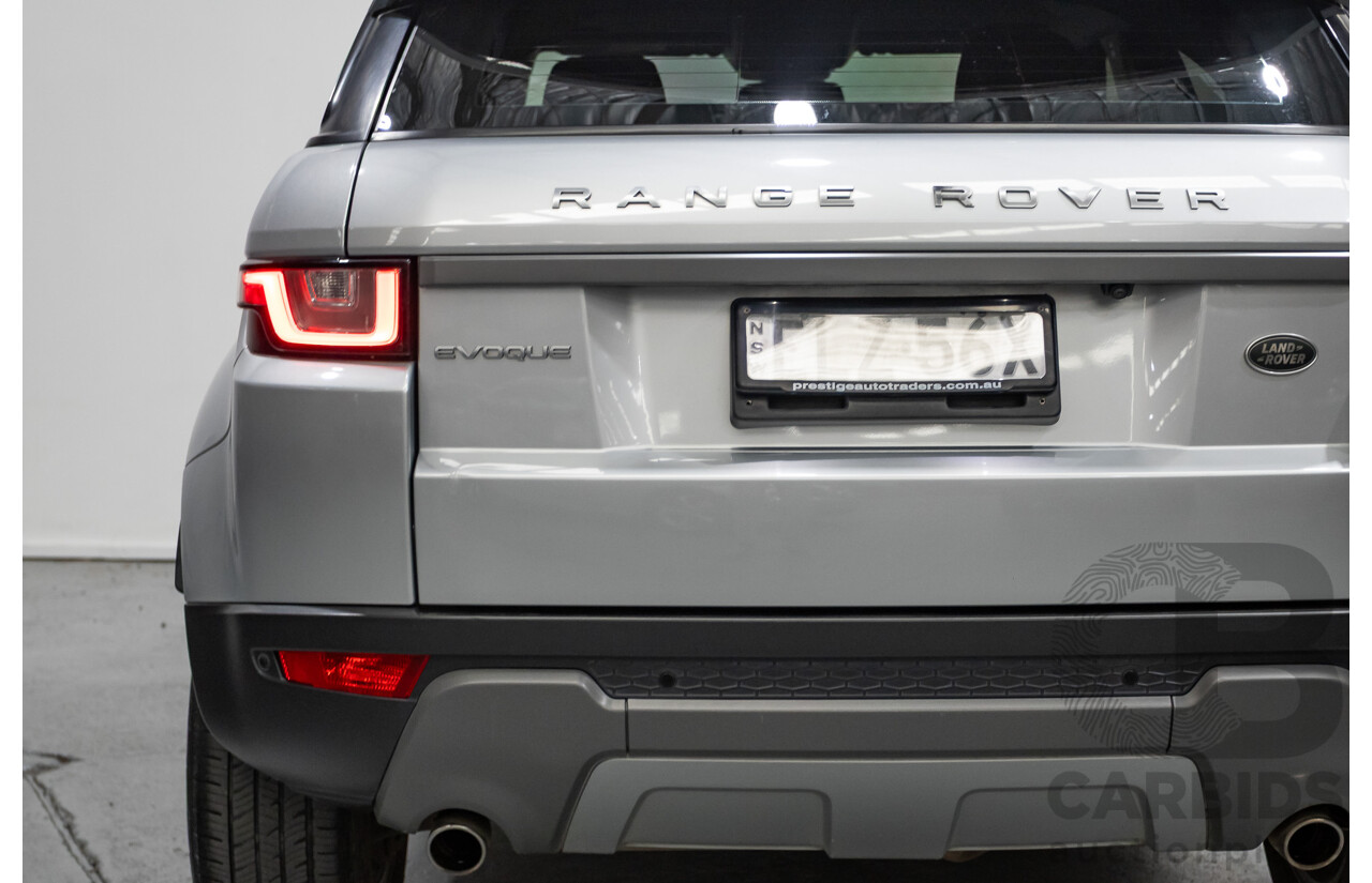 1/2018 Range Rover Evoque TD4 SE (AWD) LV MY18 5d Wagon Rhodium Silver Metallic Turbo Diesel 2.0L