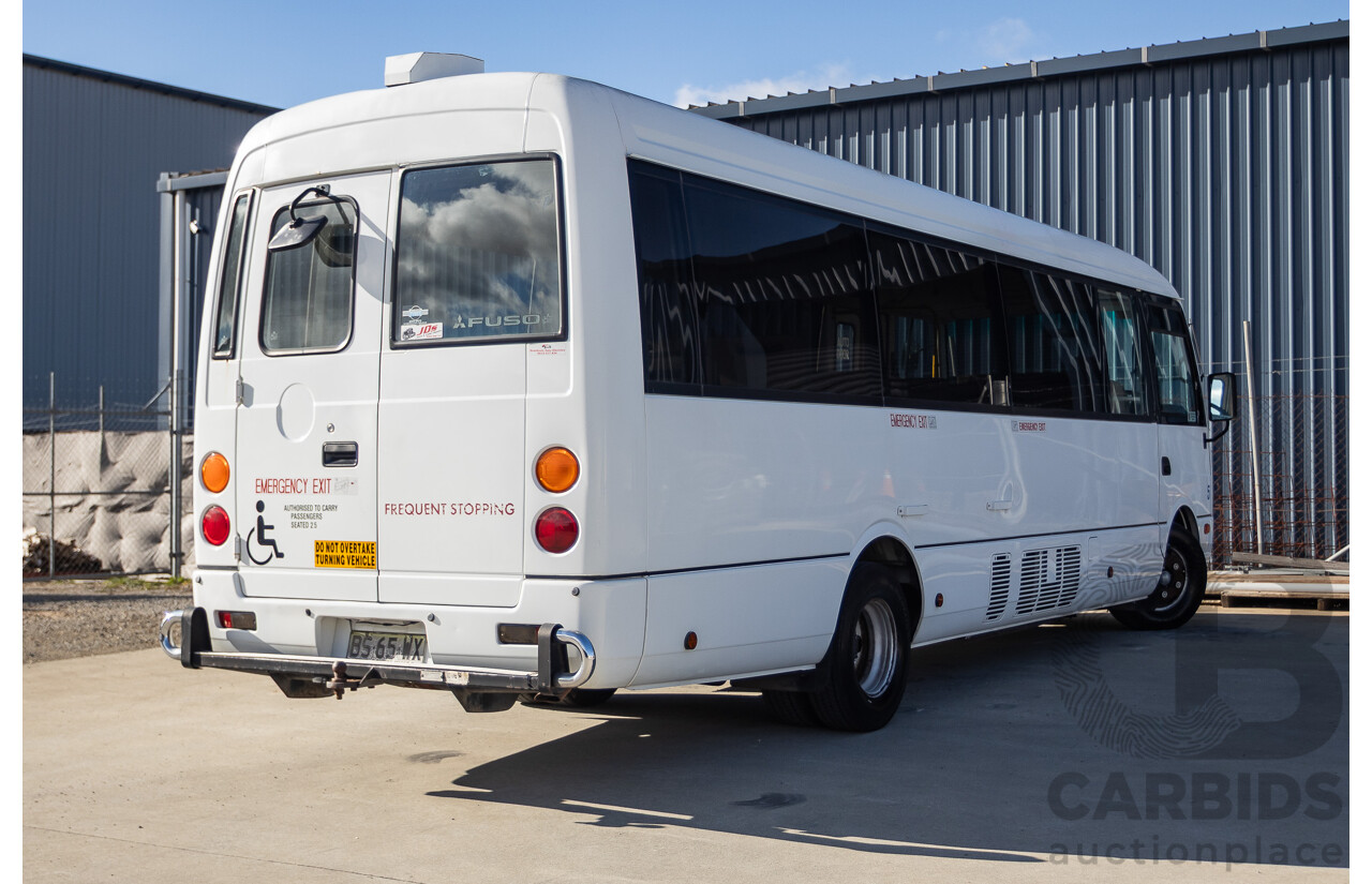 10/2012 Mitsubishi Rosa BE600 25 Seater 4d White Turbo Diesel 4.9L