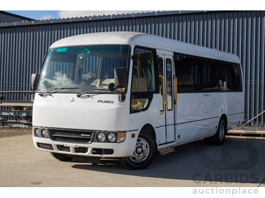 10/2012 Mitsubishi Rosa BE600 25 Seater 4d White Turbo Diesel 4.9L